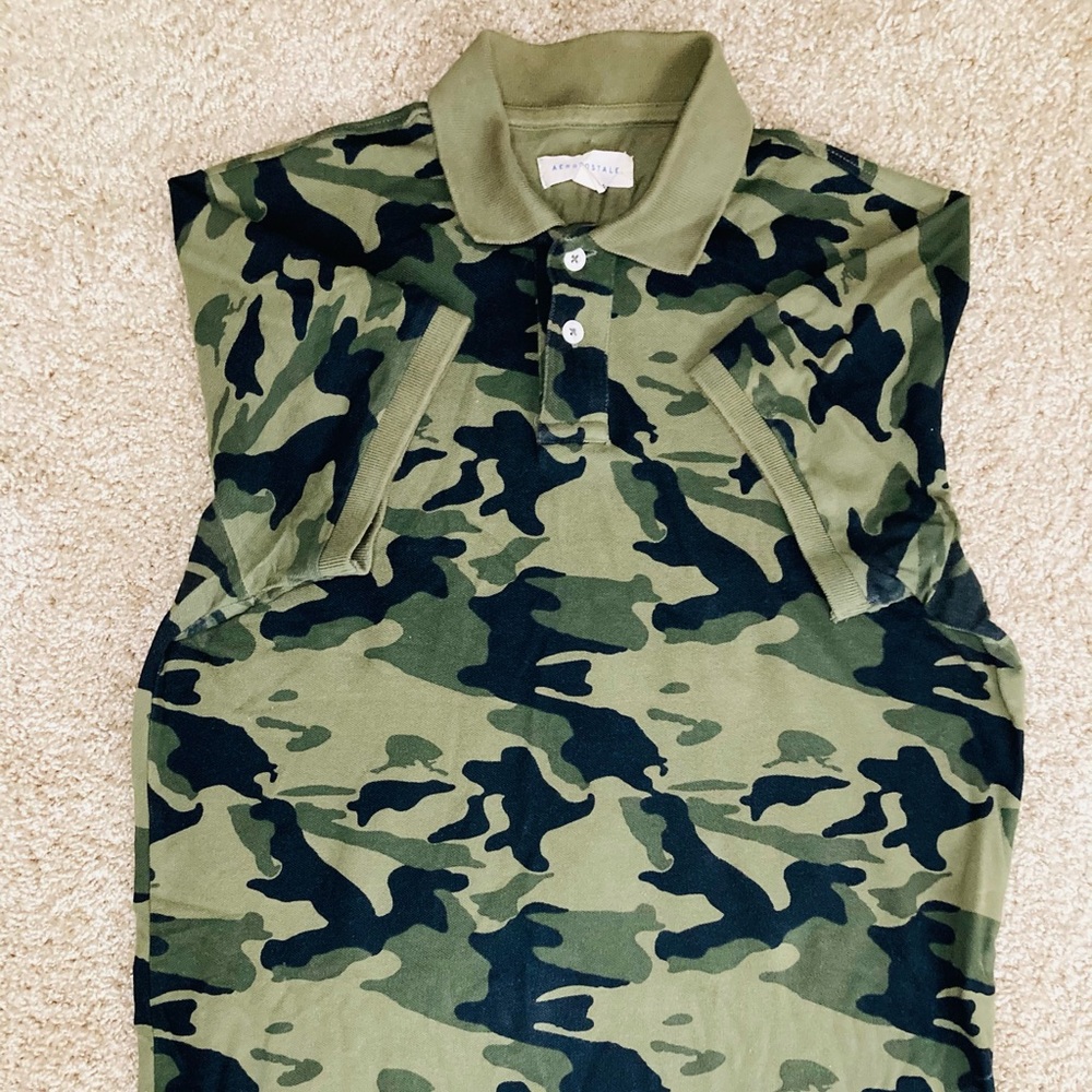 Aeropostale Camo Polo Shirt